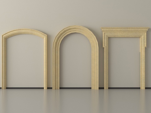 法式门套垭口su模型