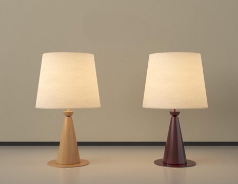  新中式台灯   床头台灯3d模型 