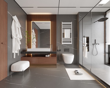 现代卫生间su模型