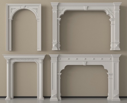 欧式门套垭口su模型