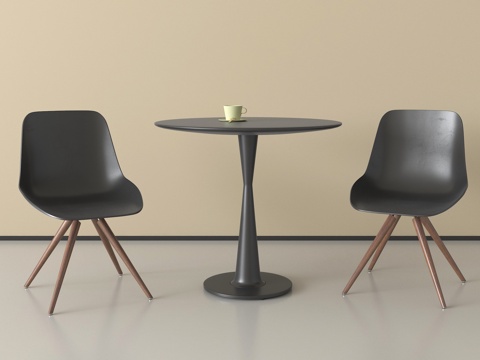 现代洽谈桌椅  休闲桌椅  咖啡桌椅su模型