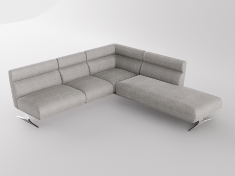 转角沙发su模型