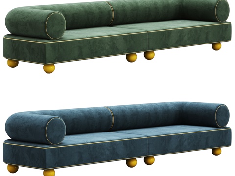  Paolonesi现代沙发 多人沙发 布艺沙发 组合沙发3d模型 