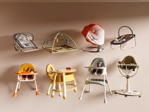 儿童餐桌椅su模型