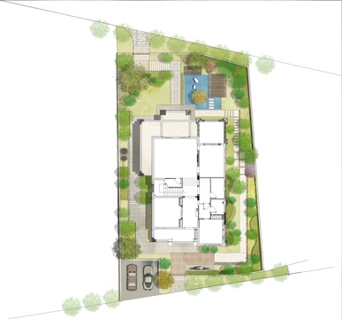 景观庭院施工图效果图cad施工图