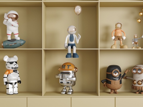 公仔 玩偶 雕塑摆件su模型