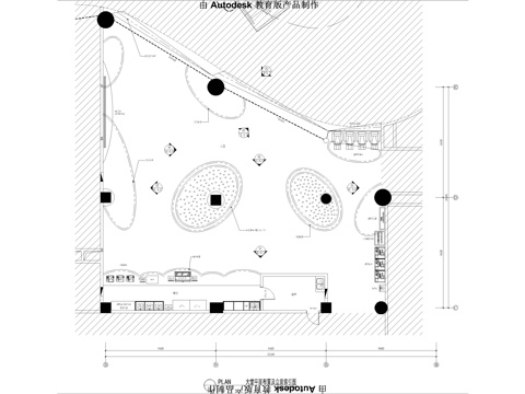 电影院大堂公区施工图cad施工图
