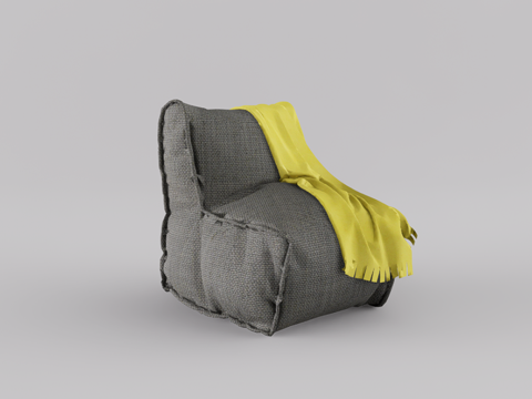 懒人沙发su模型