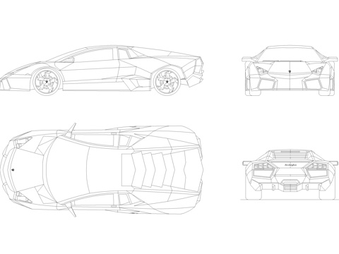 卡车汽车CAD图库cad施工图