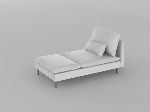 单人沙发su模型