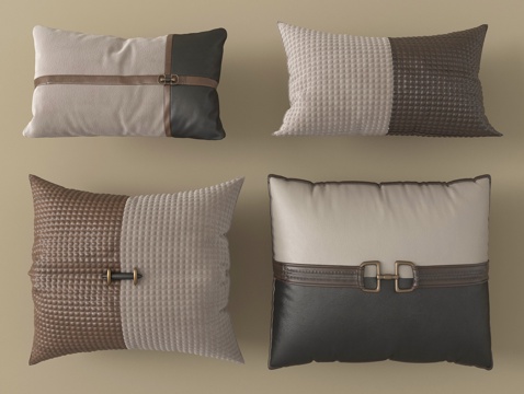  现代抱枕 装饰抱枕3d模型 