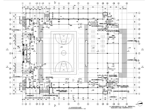 运动体育馆建筑施工图cad施工图cad施工图