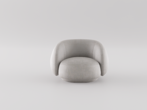 单人沙发su模型