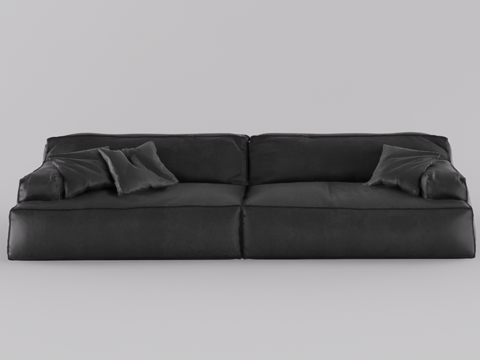 双人休闲沙发su模型