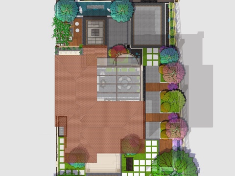 景观庭院CAD施工图cad施工图