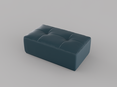 皮质沙发su模型