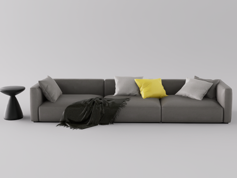 组合沙发su模型