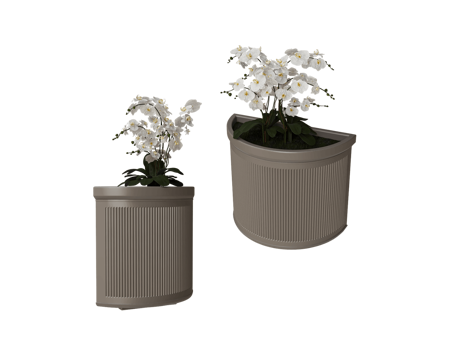  Serralunga 边几花盆3d模型 