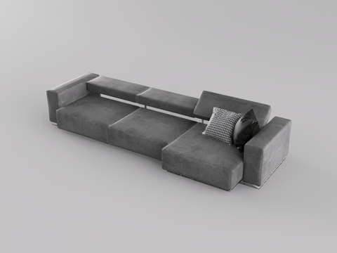 组合沙发su模型