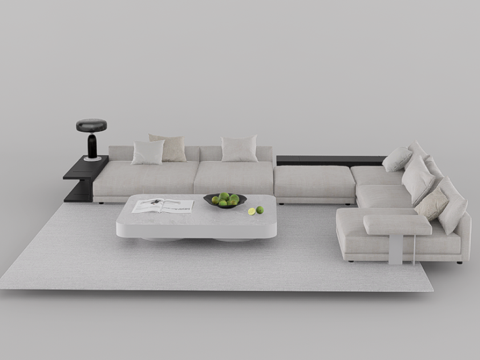 沙发组合su模型