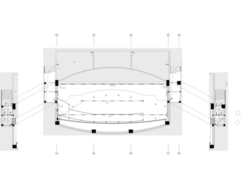 巨幕电气施工图cad施工图