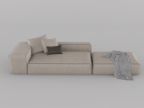 休闲沙发su模型