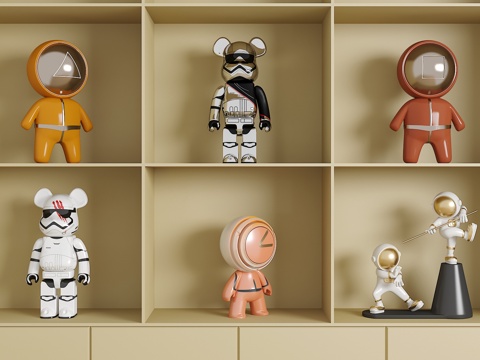 公仔 玩偶 雕塑摆件su模型