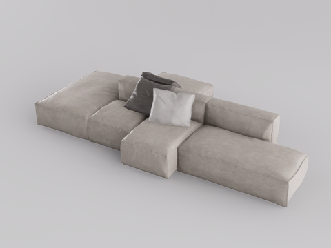 组合沙发su模型