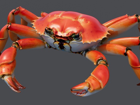 写实大螃蟹su模型
