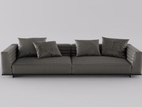 双人沙发su模型