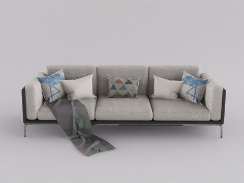 休闲沙发su模型