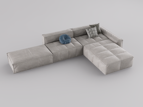 转角沙发su模型