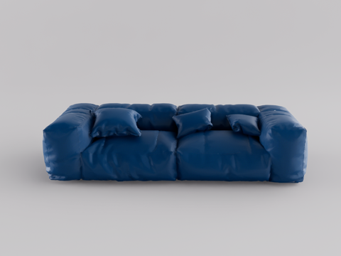 多人沙发su模型