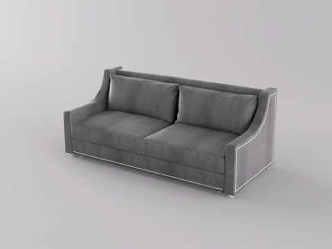 双人休闲沙发su模型