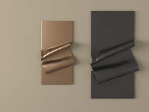 现代立体墙饰挂件su模型