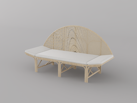 侘寂风沙发su模型