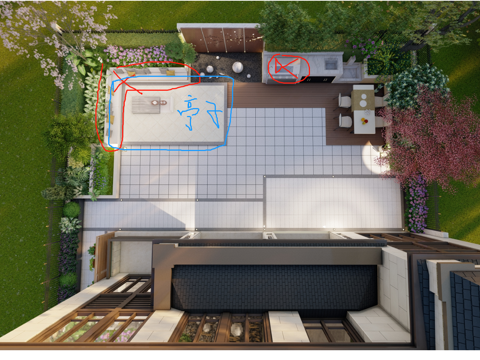 新中式别墅庭院施工图cad施工图