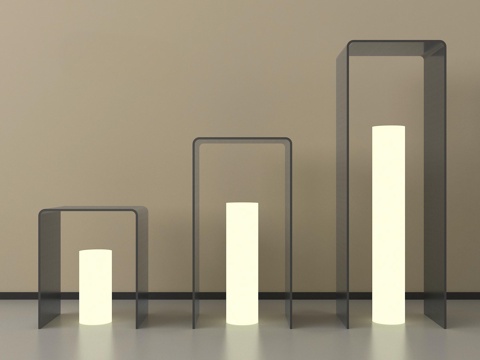 现代庭院灯 景观灯 地灯 户外灯su模型