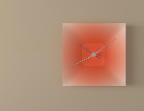 现代墙饰挂件  简约时钟su模型