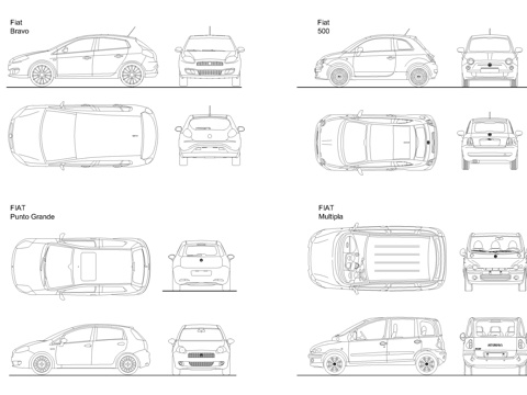 汽车CAD图库cad施工图