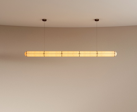 现代餐厅吊灯 长条吊灯 吧台吊灯 前台吊灯 复古吊灯su模型