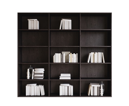 现代书柜su模型