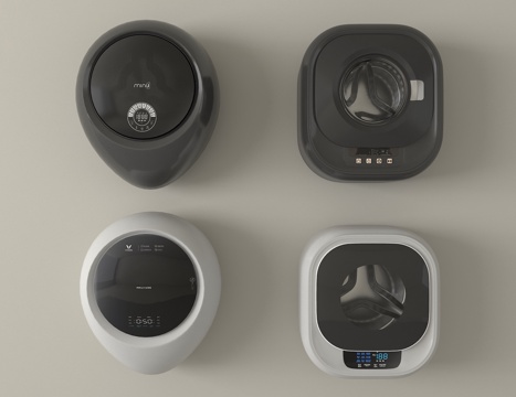 现代壁挂式洗衣机su模型