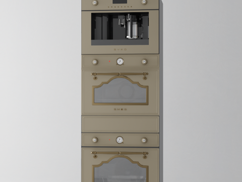 蒸烤一体箱su模型