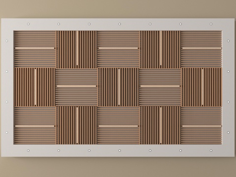 现代吊顶 格栅吊顶su模型