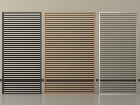 现代隔断 镂空隔断su模型