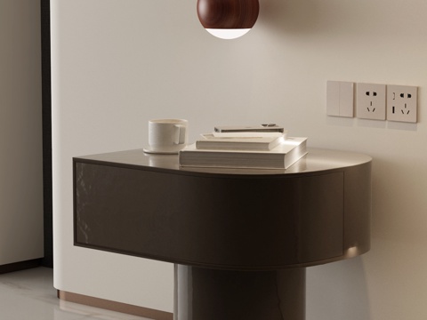 现代意式床头柜 意式极简床头柜 现代床头柜 意式床头柜su模型