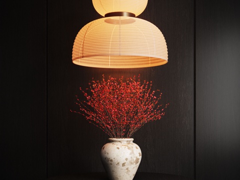 现代花艺 花瓶 插花su模型