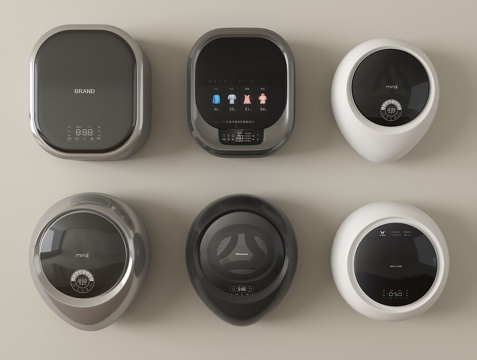 现代壁挂式洗衣机su模型