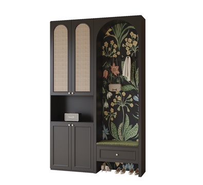 现代鞋柜su模型